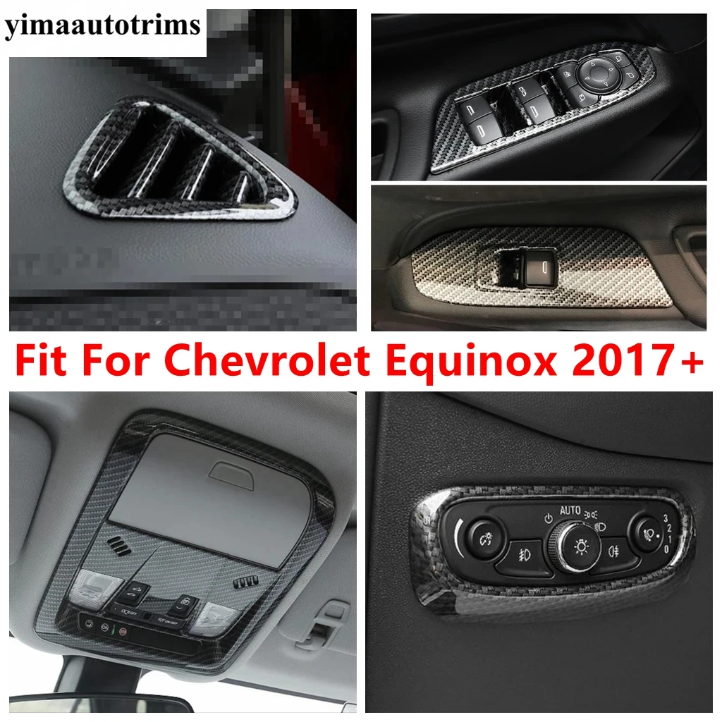 

Window Lift / Dashboard AC Air Outlet Vent / Reading Light / Head Lamp Cover Trim Accessories For Chevrolet Equinox 2017 - 2023