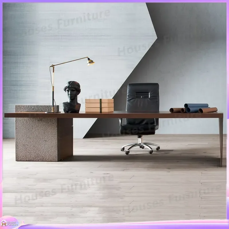 Custom Modern Executive Desk Large Office Computer Table Home Studio Workstation Ergonomic Writing Desk with Storage for