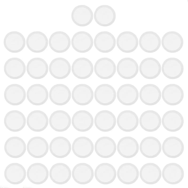 

50pcs Kazoo Diaphragms Abs Material Durable Protective Films For Music Instrument Accessories Flute Supplies Transparent