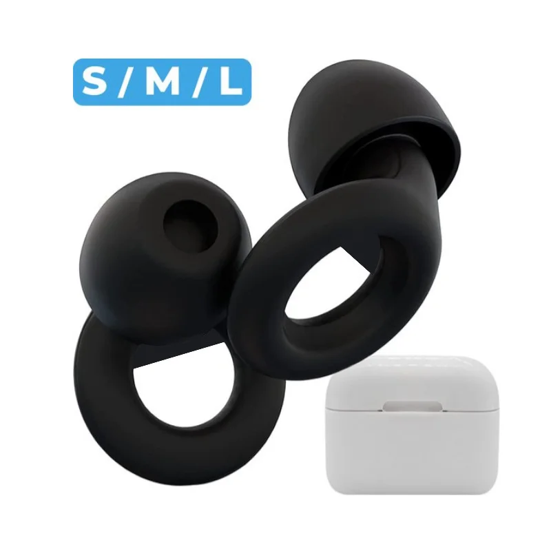 Silicone Earplugs Noise Reduction and Sound Insulation Suitable for Parties Concerts to Block Unwanted Noise