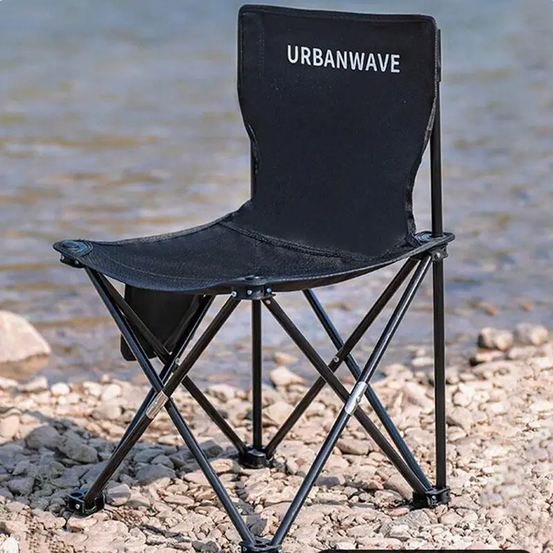 Ultra-Light Portable Folding Camping Chair Outdoor Stacking Bench Backed Fishing Chair Camping Gear Travel Supplies Leisure F...