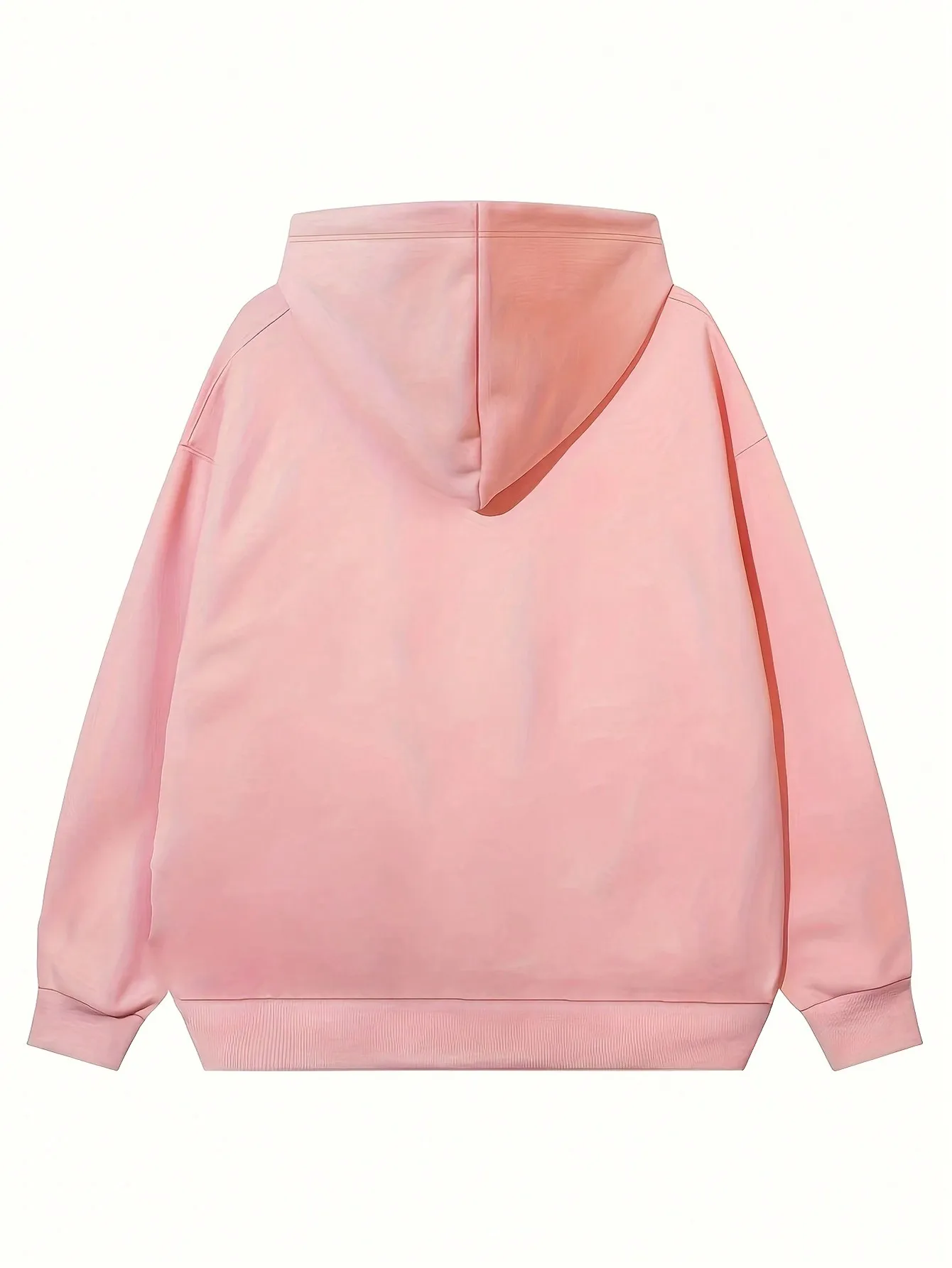 2026 Autumn New Fashion Women's Oversize Knit Hoodie Cartoon Figure Graphic Print Long Sleeve Loose Casual Pullover Sweatshirt