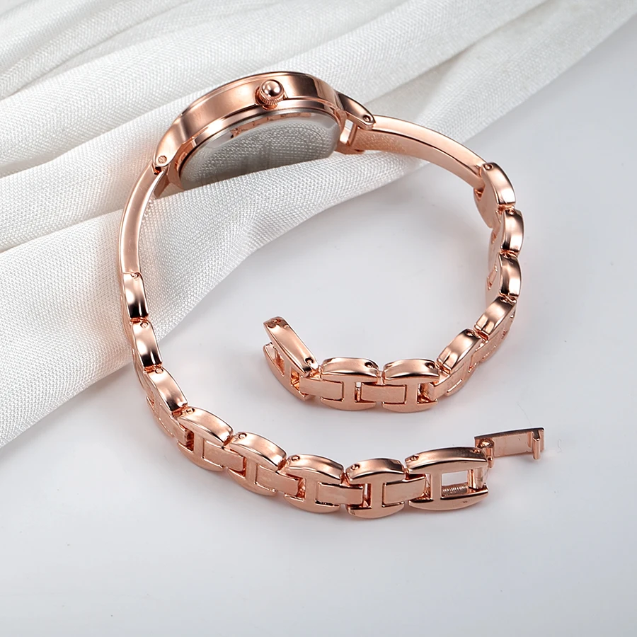 REBIRTH 069 Jam Tangan Kuarsa Paduan Minimalis Modis Wanita Merek Asli Jam Tangan Wanita Relojes De Mujer Часыск