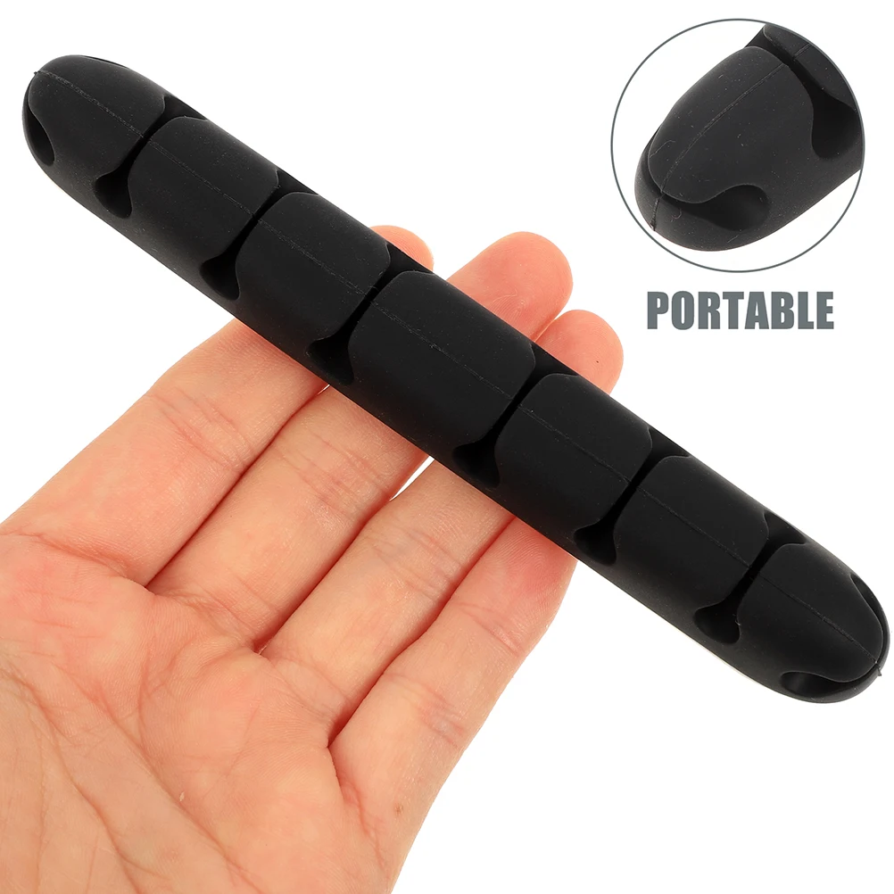 

4pcs 8-Hole Desktop Cable Holder Multiple Slot Adhesive Cord Clips Usb Headphone Network Cables Self-Stick Wire Holder Under