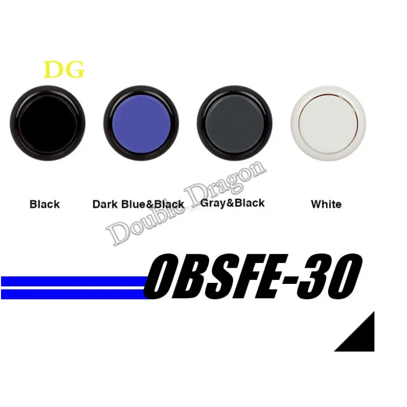 Sanwa OBSFE30 Silent Snap In Arcade Button authentic Sanwa Buttons for arcade machine DIY Cabinet JAMMA