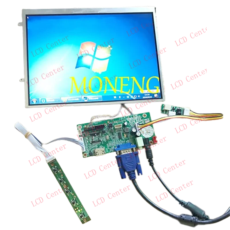 LCD Screen Display Panel For Compatible-HDMI LCD Controller Driver Board Module Monitor Kit for IPad 1 9.7Inch 1024X768 LP097X02