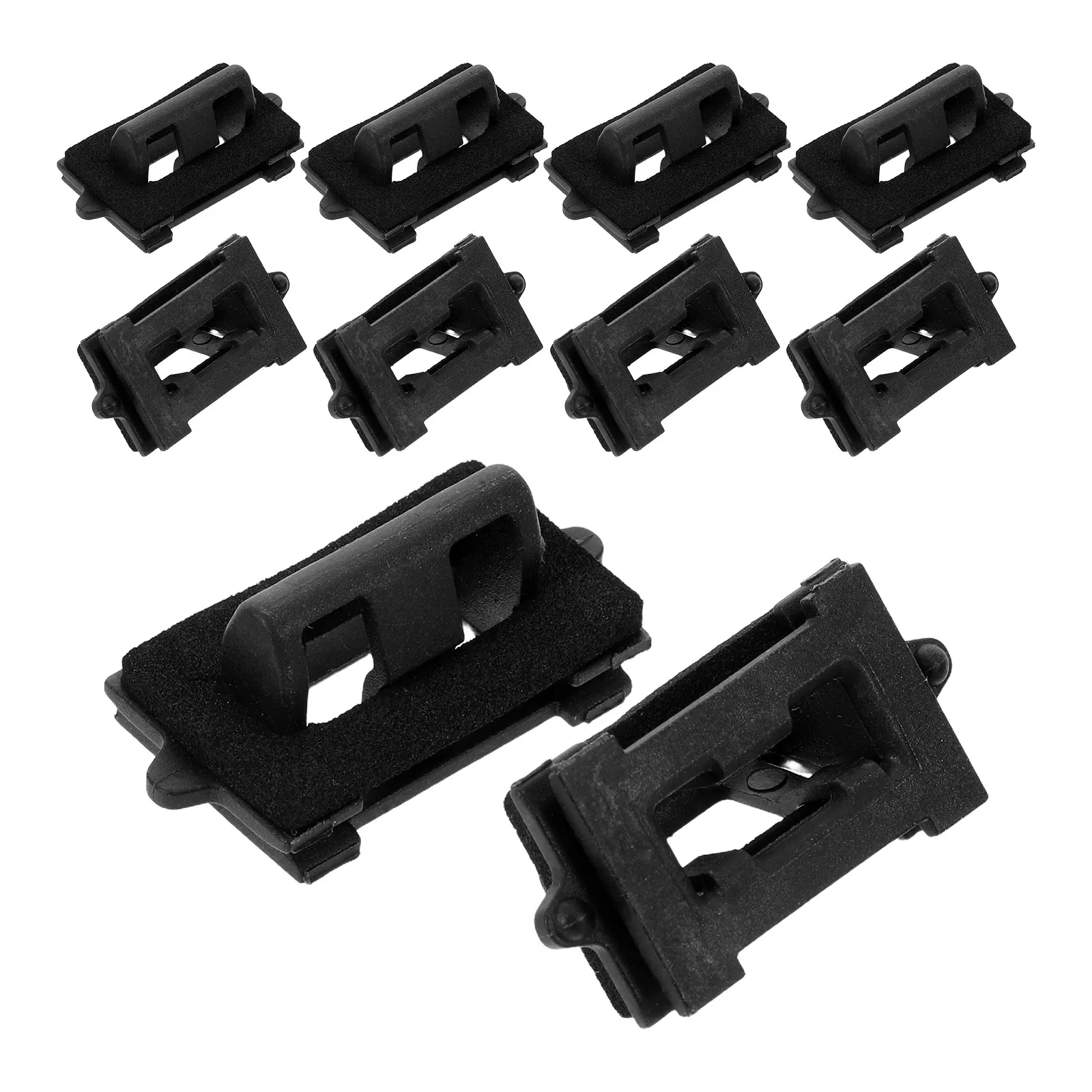 

10 шт. автомобильных зажимов для обшивки потолка, черные пластиковые фиксаторы, крепления для ремонта провисшего потолочного покрытия, клипсы для отделки крыши автомобиля