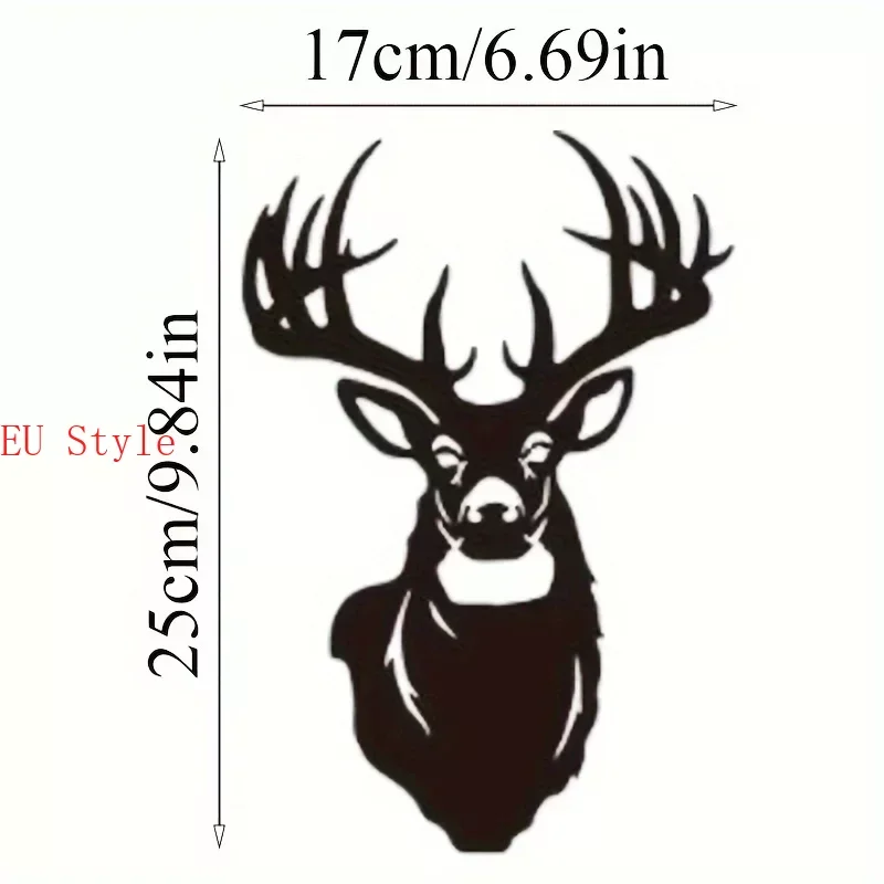 

Elk Pattern Wall Hanging Decor Picture Beautiful Irregular Shape Metal Craft Product Outdoor Garden Home Decoration Outdoor dec