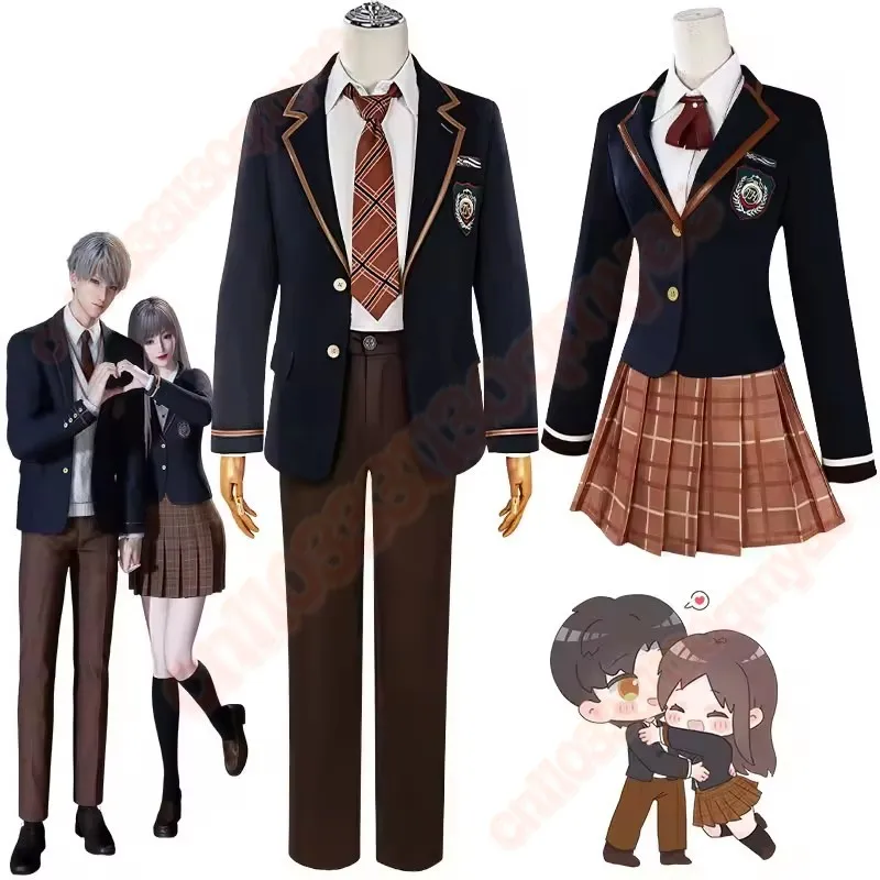 Juego Xavier Sylus Rafayel Zayne uniforme escolar Anime amor y espacio profundo DK JK disfraz de Cosplay pantalones de vestir para adultos trajes de fiesta