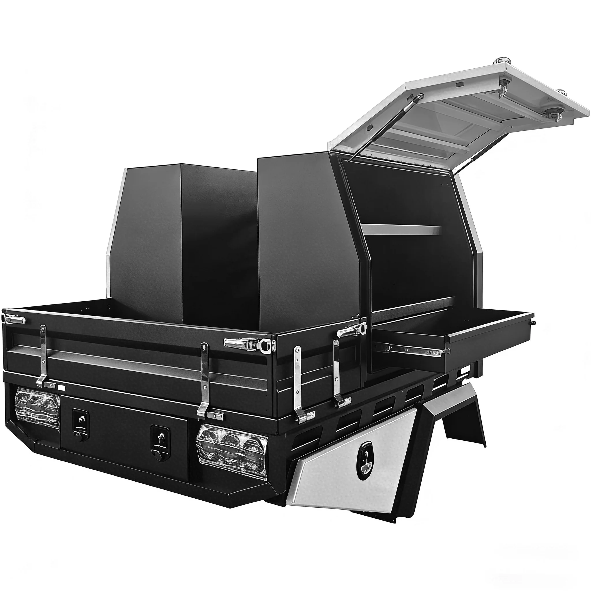 Aluminum Rear Dual Cab Ute Canopy for for Amarok Waterproof Truck Canopy OEM ODM Customizable Size