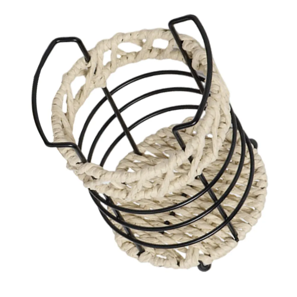 

Плетеный органайзер для ручек, настольный держатель для карандашей, многофункциональный контейнер для хранения канцелярских принадлежностей для офиса и дома, декоративный контейнер для хранения мелочей