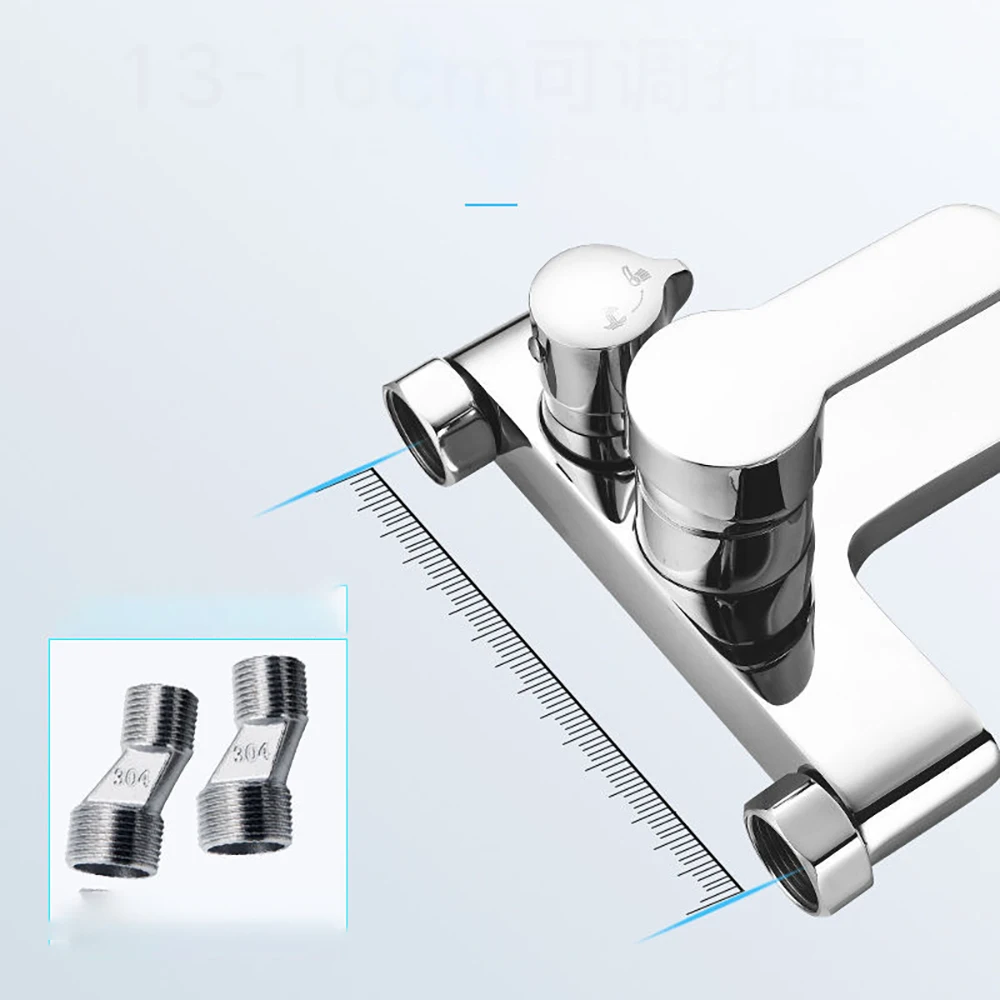 Tianview Hot and cold shower mixing valve faucet bathroom bathtub shower concealed simple triple faucet shower set