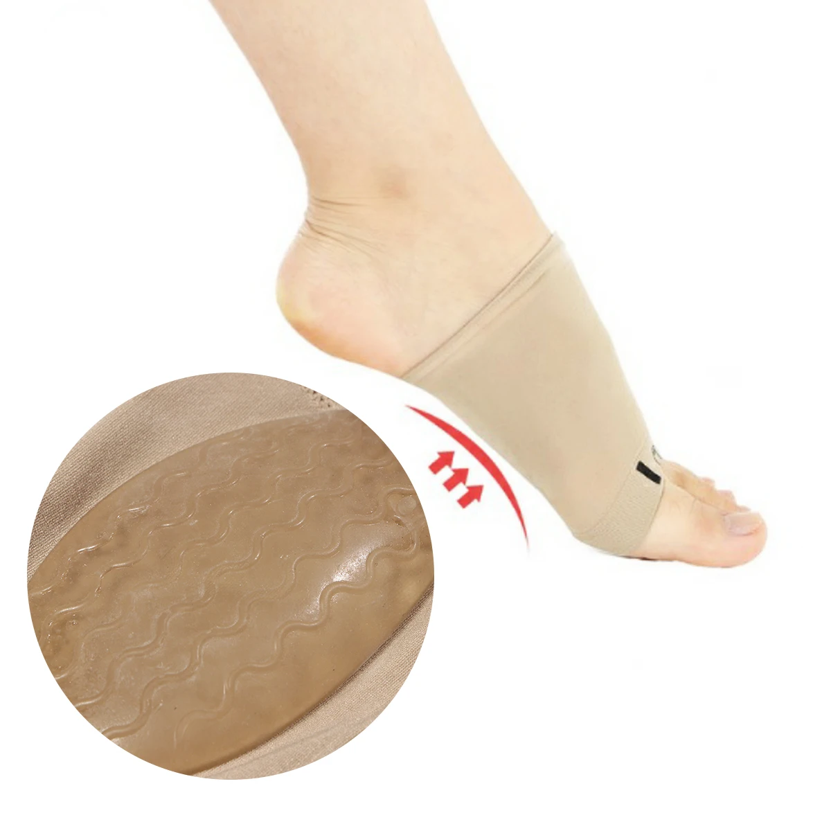 

Arch Support Socks Massage Pad Relief Plantar Fasciitis Tendonitis Arthritis High Arch Problems Elastic Insoles Foot Care Tools