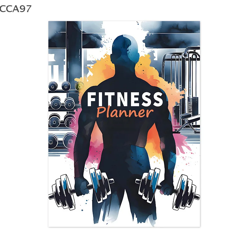Fitness Planner Notebook การจัดการเวลา วางแผนออกกําลังกาย เหมาะสําหรับผู้ที่ชื่นชอบการออกกําลังกาย การฝึกสุขภาพและประสิทธิภาพ