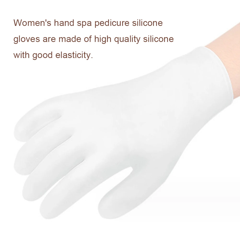 Maschera per i piedi in silicone anti crepa Previene la secchezza Maschera spa per piedi e mani Calzini per pedicure e guanti idratanti Strumenti per la cura dei piedi/mani