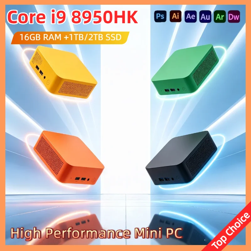 Intel Core i9 10980HK Mini PC Pro 16GB RAM 1TB 2TB SSD WiFi6 BT5.2 4K HD Gaming Office Study Desktop Computer Max