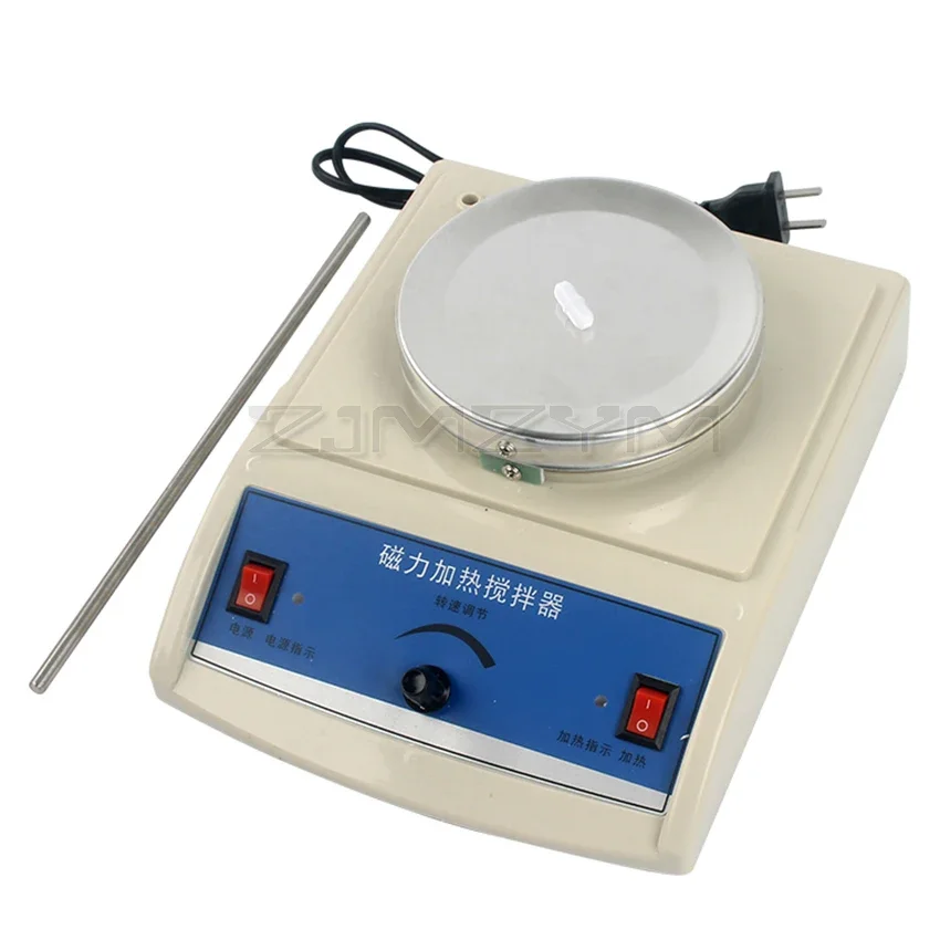 Adjustable Heating Magnetic Stirrer Heatable Mixer 220V Lab Hot Plate Magnetic Stirrer Mixer with Magnetic Stir Bar 2400 rpm