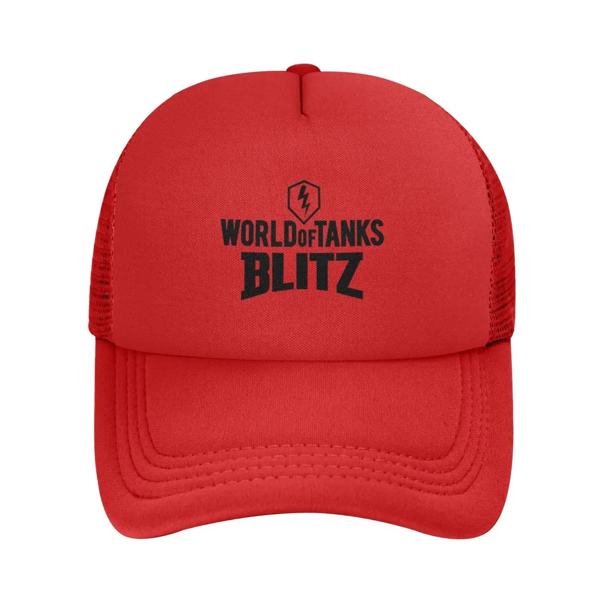 World Of Tanks Blitz Logo Mesh Baseball Caps Snapback Fashion Baseball Hats Breathable Casual Casquette Outdoor Unisex