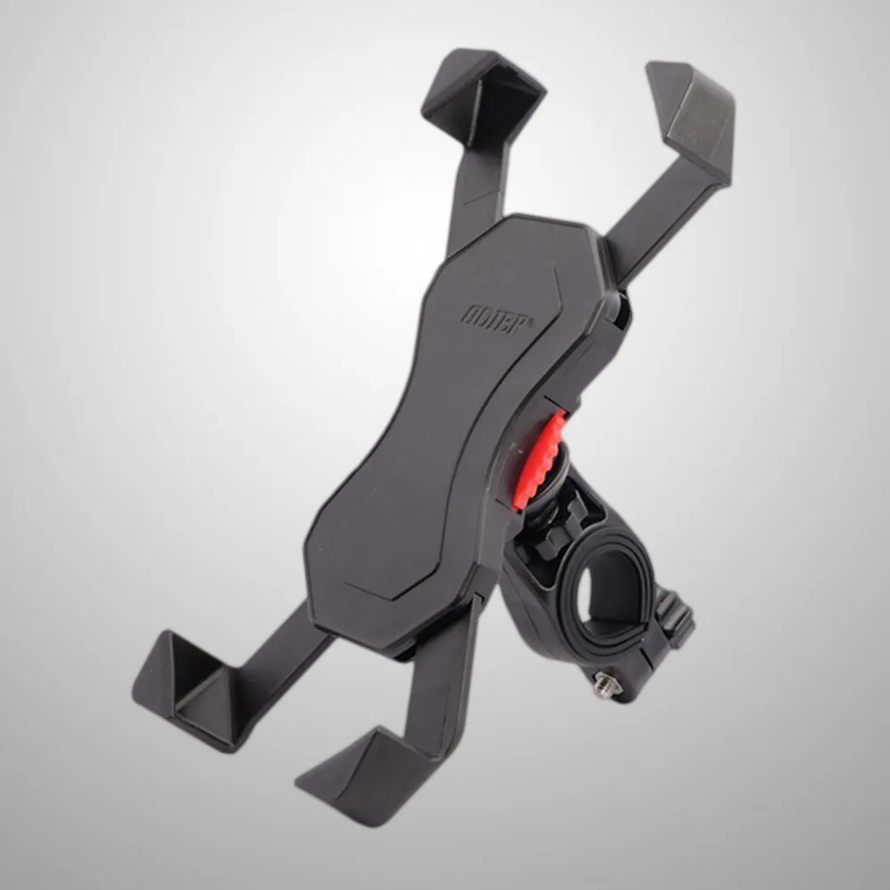 Universal Black Phone Holder Mtb Bike Handlebar Mount Stand Navigation Bracket Compatible for 4-6.5 Inch Mobile Phones Cycling