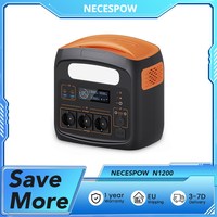 NECESPOW N1200 Portable Power Station, Battery Capacity 294000mAh, AC 230V sockets, Type-C, DC 12V/10A sockets