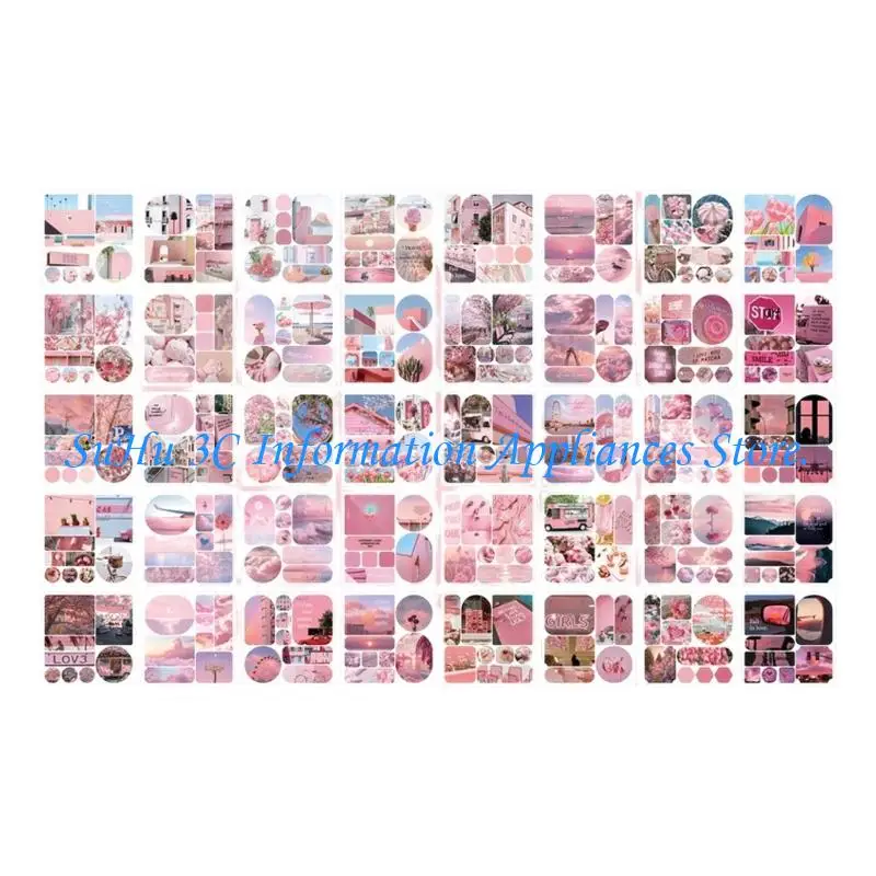  Stickers Collection Book with Pre-Cut Paper Accents for Arranging Journal Page, Handmade Cards, and Gift Wrap Detail