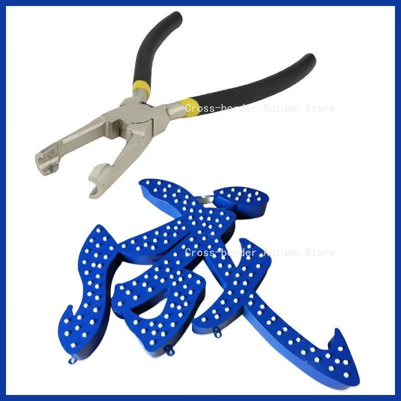 Exposed lamp jack pliers, perforated luminous word lamp bead perforated pliers 1 reinforced version exposed lamp socket clamp