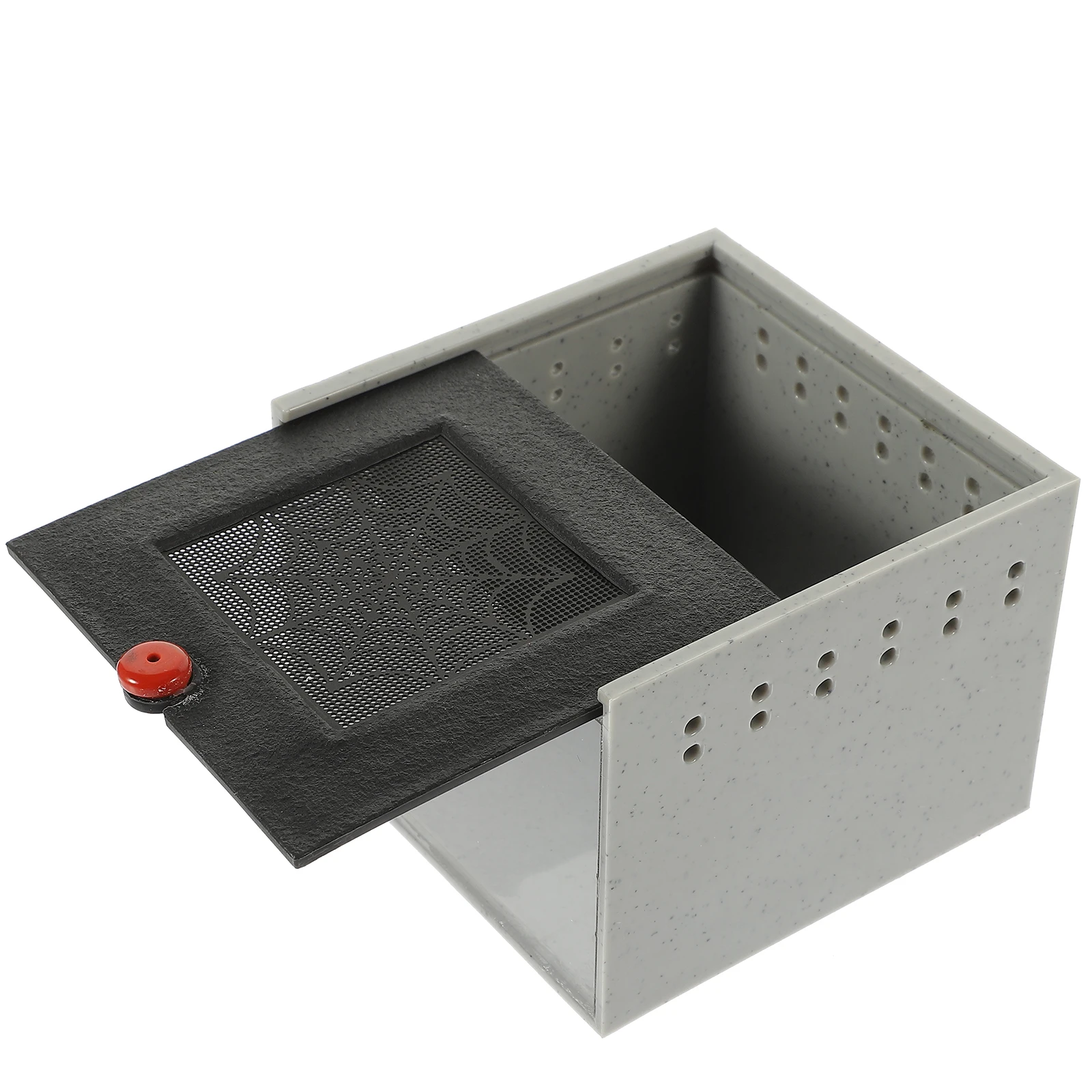 

Acrylic Panel Terrarium Reptile Breeding Box Clear Viewing Containers Fence Belt Ventilation Design Suitable Snakes Tarantulas