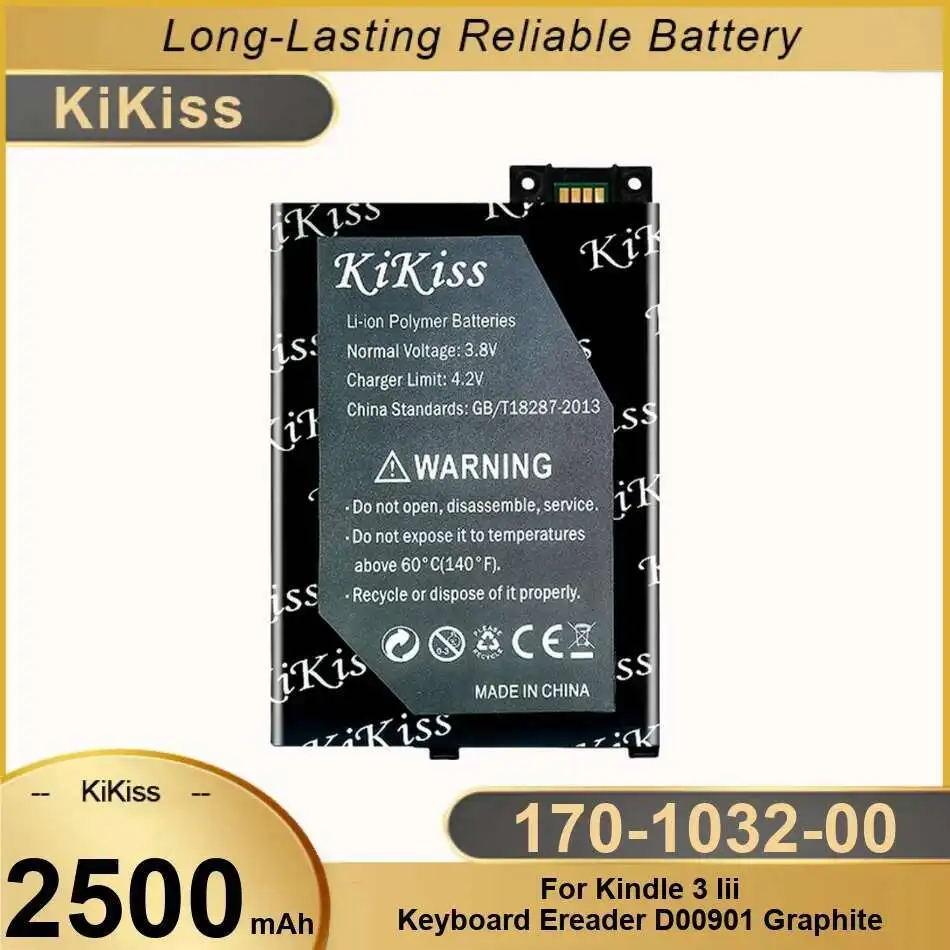 

For Kindle 3 Iii Keyboard Ereader D00901 Graphite 2500Mah Tablet Battery 170-1032-00 Stable