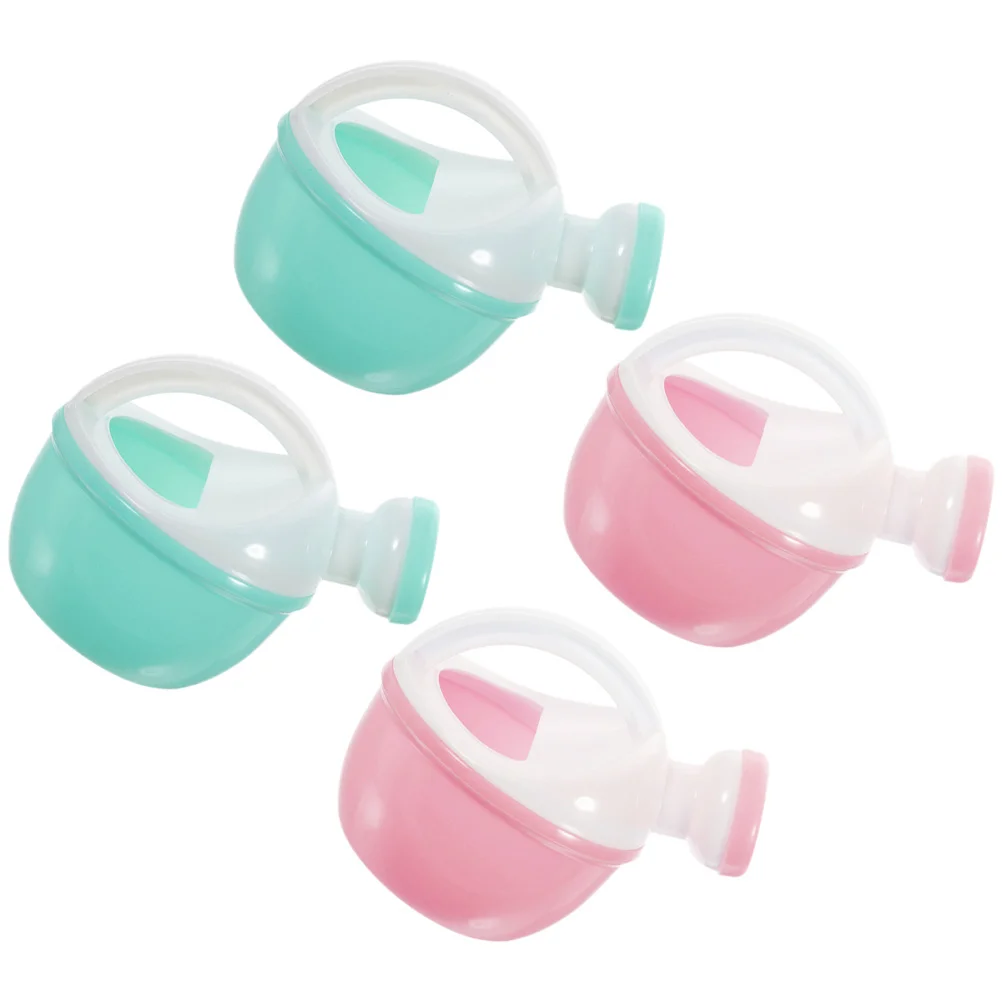 4 قطع من علب سقي الأطفال للاستحمام، علب سقاية بلاستيكية صغيرة، حديقة الشاطئ، للاستخدام الداخلي والخارجي، استحمام للأطفال