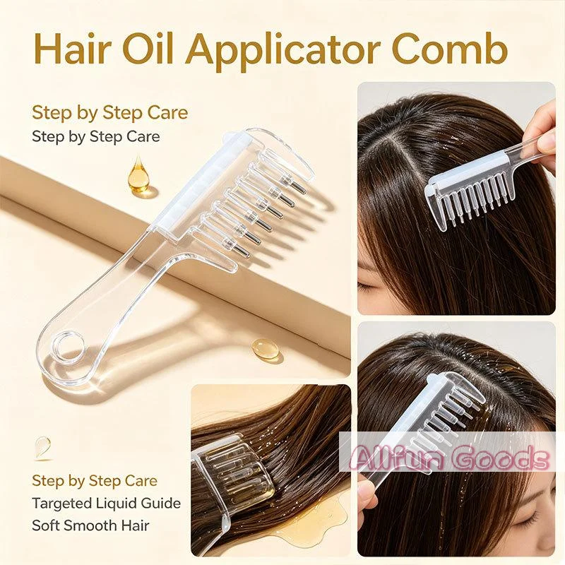 [TG835]Scalp Liquid Guide Comb Portable Head Applicator Massager Roller Ball Brush For Hair Growth Essential Oil Medicine Liquid