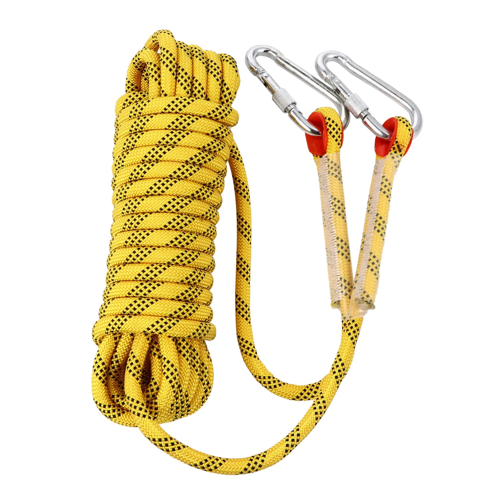 10M Tough Climbing Rope Polyester Fiber for Outdoor Mountaineering Hiking Camping Rappelling Safety Sling High Tensile Strength