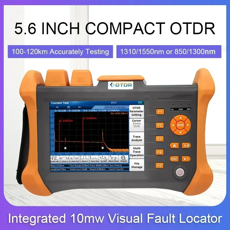 

2025/20Handheld Fiber Optic Reflectometer Touch Screen VFL OLS OPM Event Map Ethernet Cable Tester 12 in 1Mini OTDR fiber fusion