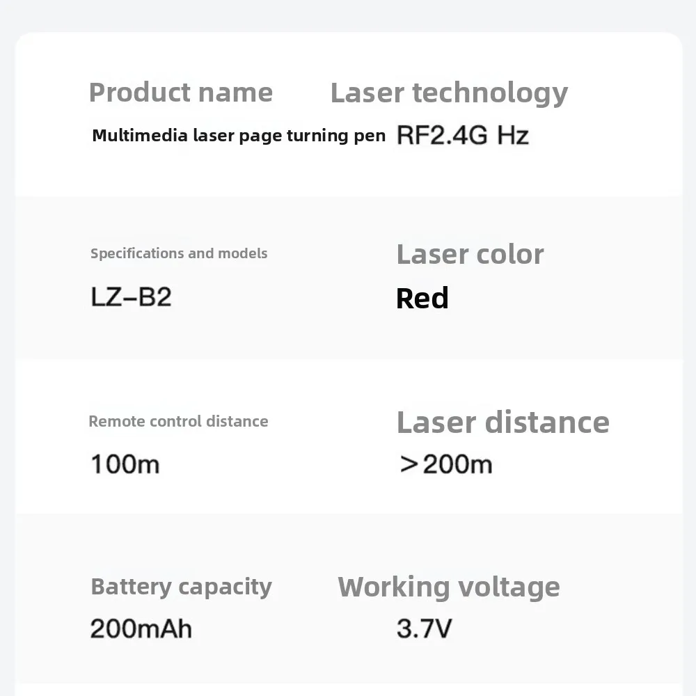 

Solid Color Powerpoint Control Pen Rechargeable Slide Advancer Presentation Pointer for PPT Dual Head Receiver Professional