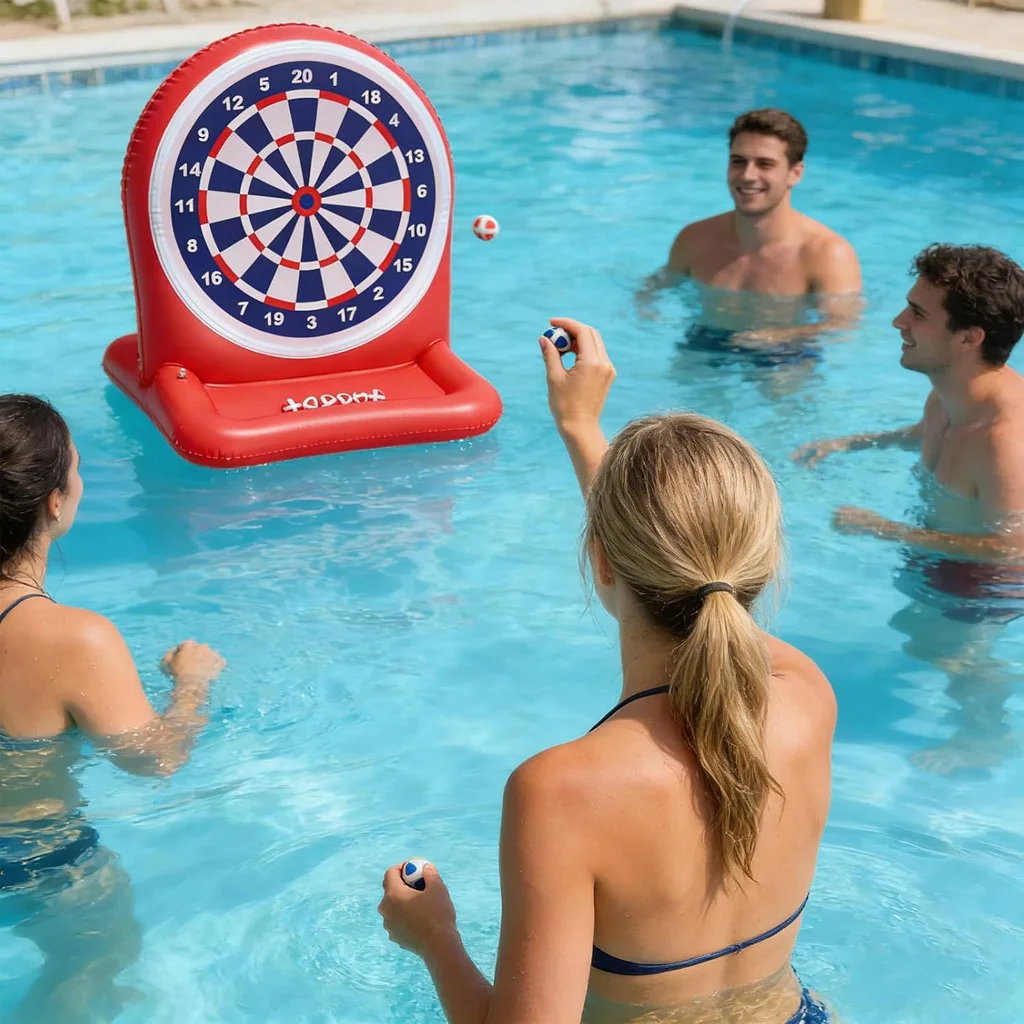 New Summer Outdoor Inflatable Water Dart Board Parent-child Interactive Throwing Game Pool Party Large Children's Water Toy Set