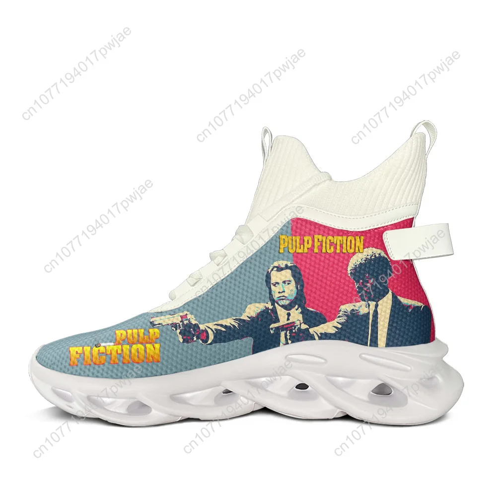

Pulp Fiction High Top Flats Sneakers John Travolta Mens Womens Hiking Sneakers Travel Mountaineering Lightweight Running Shoes
