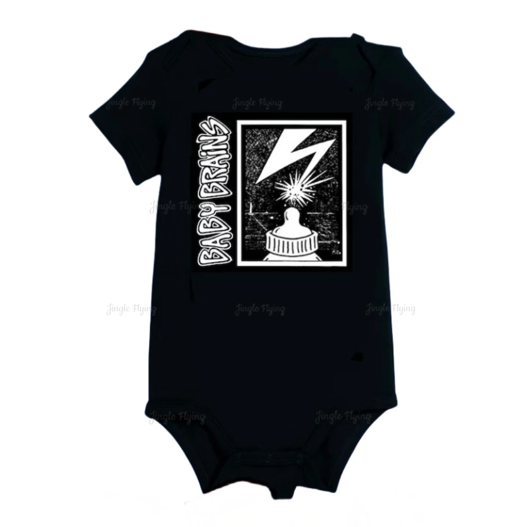 Baby Brains Baby Onesie Infant Bodysuit Zombie Brains Alphabet Funny Goth Punk Rock N Roll Baby Onsie Bodysuit Set