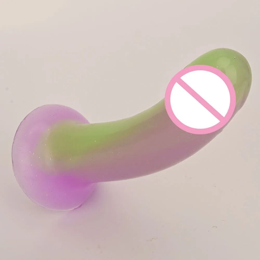 Realistic G-Spot Anal Dildo, Gradient Liquid Silicone Anus Butt Plug With Suction Cup,Anal Sex Toys,Analplug Buttplug Butplug
