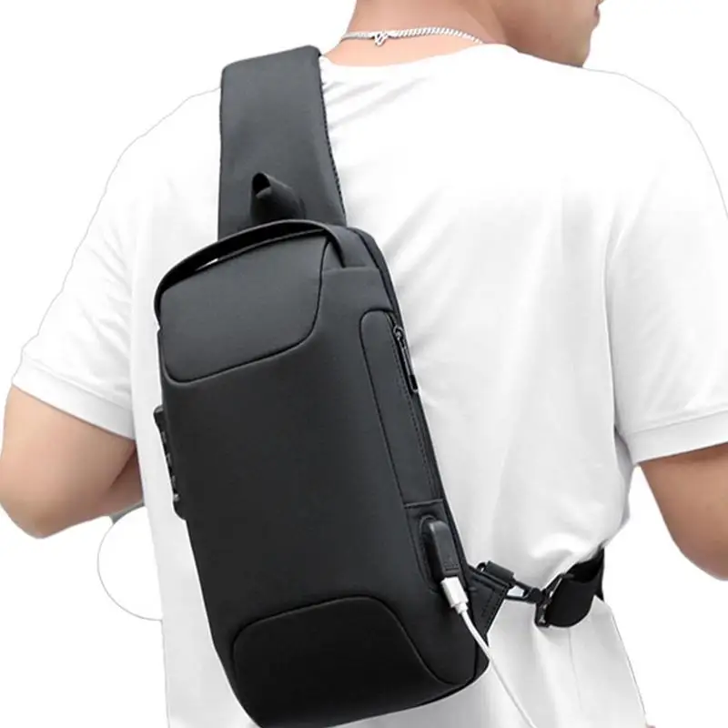 Men Sling Bags Crossbody Scratch Resistant Sling Bags Men Shoulder Backpack LightweightStrap Backpack Sling Bag Backpack