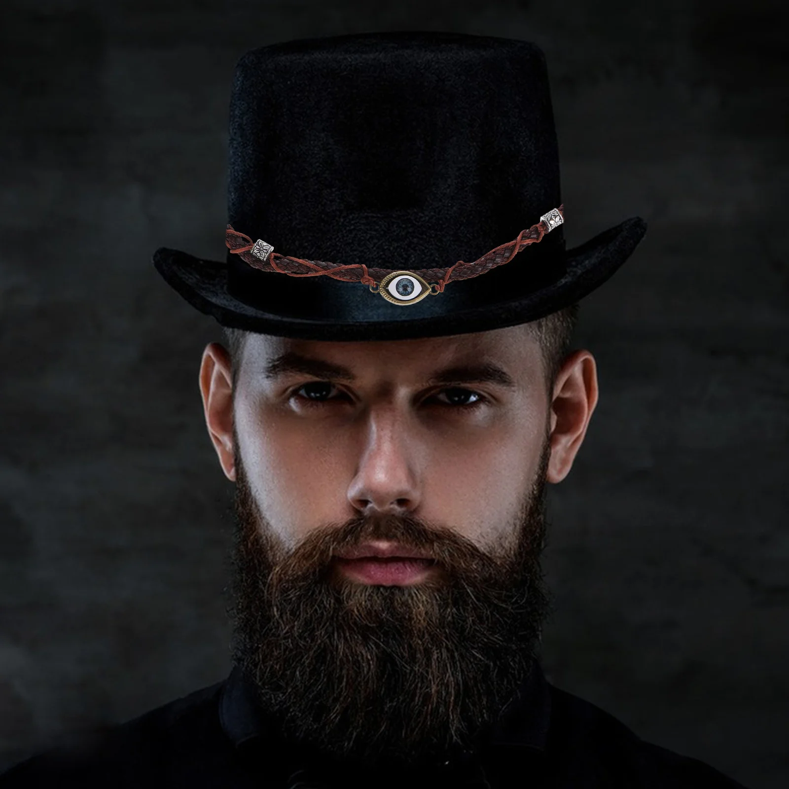 

Rhinestone Hat Band For Women Western Style Straw Fedora Hats Decorative Strap Sun Protection Outdoor Party