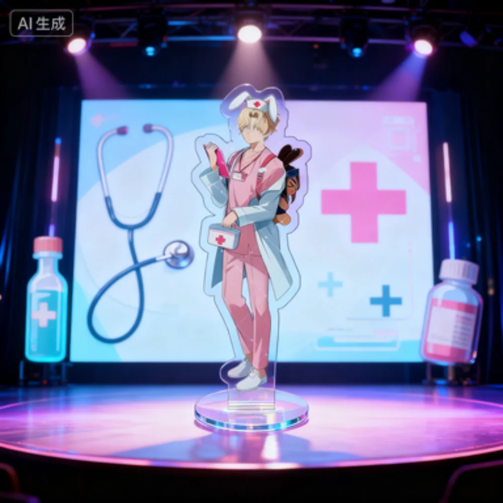 أنيمي 15 سنتيمتر الغريبة المرحلة الاكريليك حامل إيفان ميزي تيل لوكا عالية الوضوح الطباعة مروحة جمع الطرفية