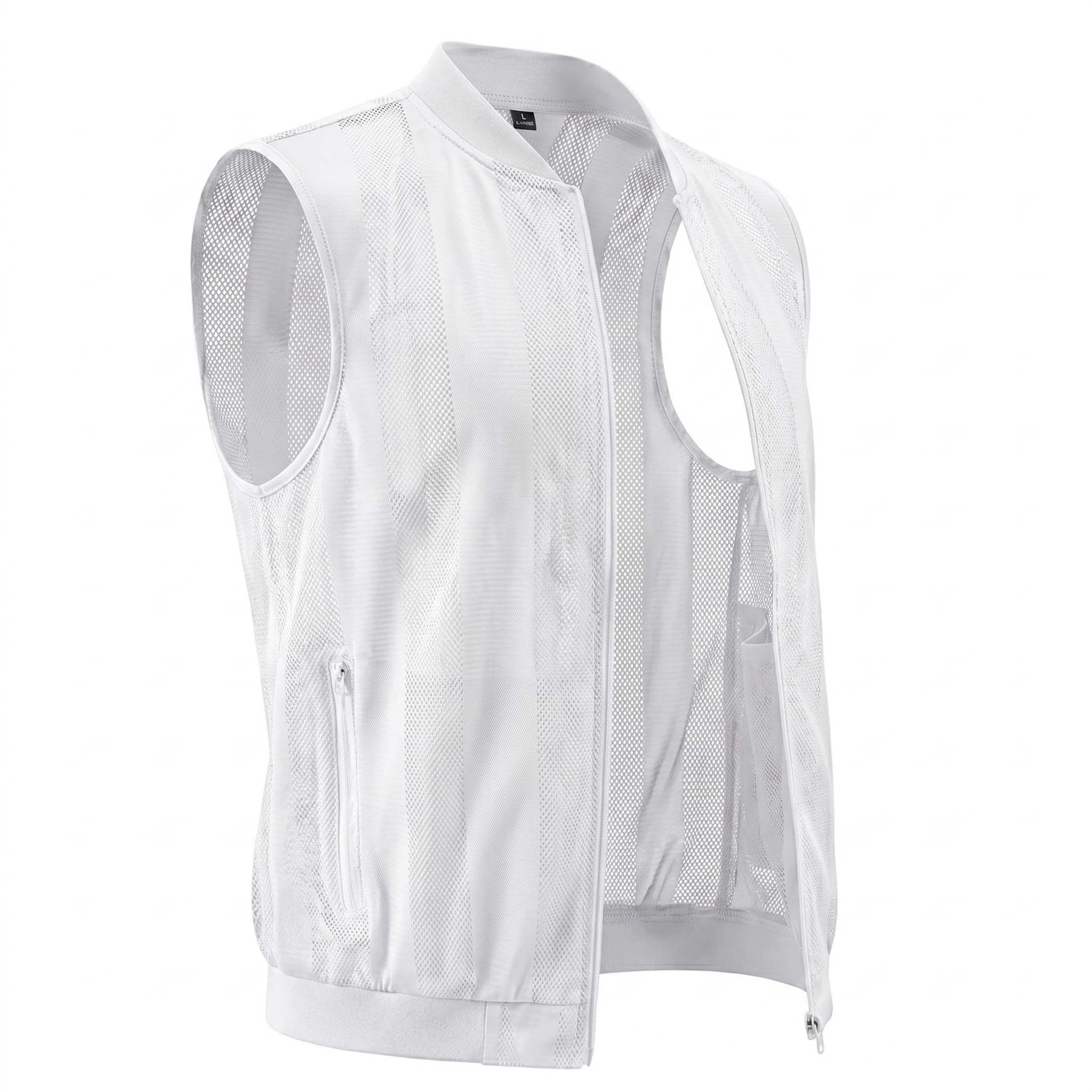 Men's Mesh Hollow Waistcoat Breathable Outdoor Sports Coat Summer High-Quality Design Leisure Vest Running Cycling Hiking Vests