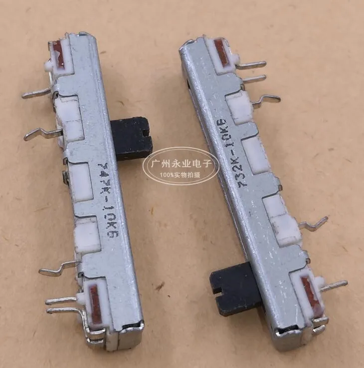 1 Piece 40MM Straight Slide Fader Single 10KB Mixer Volume Potentiometer Handle Length 5MM