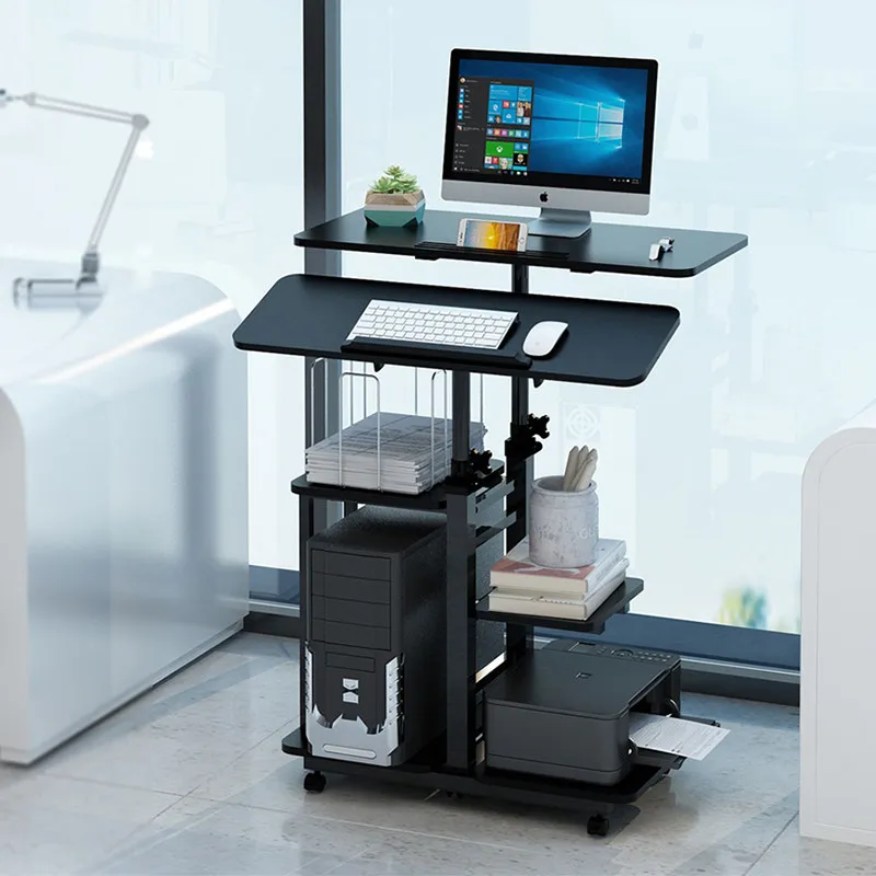 Standing lifting computer desk Healthy office Mobile workbench Adjustable height 120/150cm Household environmental protection