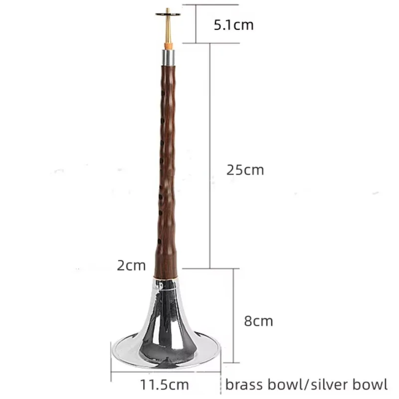 Hot Sale Ebony Suona D Tuning Suona Instrument Beginner Adult Wind Instrument