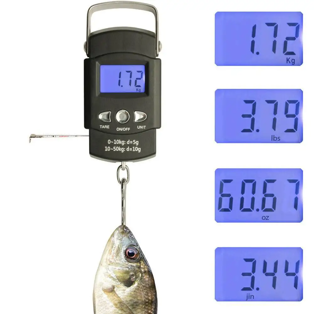 1PC Multifunctional Digital Electronic Scale 40kg/10g Electronic Hanging Fishing Luggage Handy Pocket Weight Hook Scale