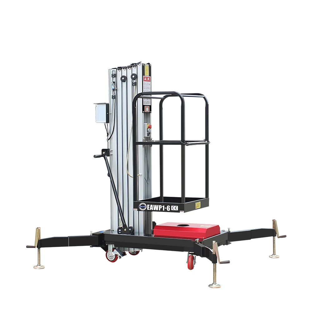 High Semi Electric Aluminum Lift Table Specialized Mast Rollers For Low Friction And Quiet Vertical Lifting Performance