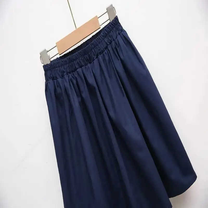 Kids Girls Navy Pleated Skirts 2025 New Arrival Children School Wear Clothing Spring Summer Casual Skirt Japanese Korean Style