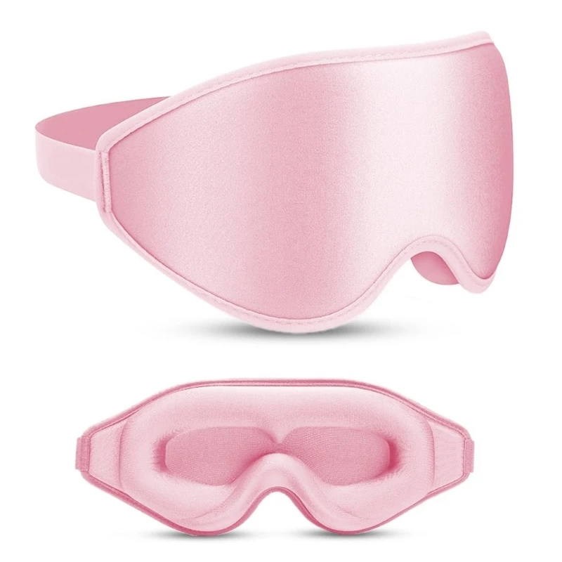 M89F Premium Memory Foam Eye Masks With Full Coverage 3D Design Blocks 99% Light For Long Flight And Sensitive Sleepers