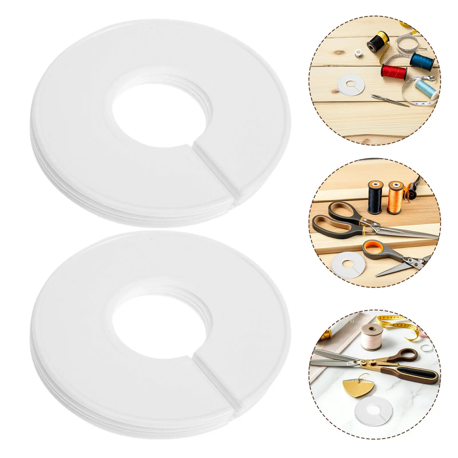 

20 шт. пластиковых круглых разделителей для одежды, разделители для вешалок, для организации гардероба, для детской одежды, разделители для шкафа