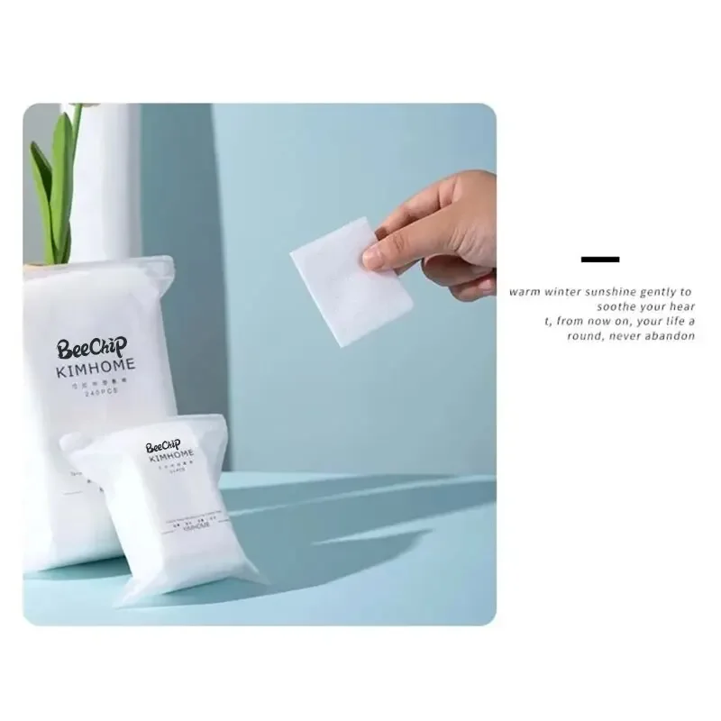 240PCS Tampone di cotone multifunzionale Cotone bagnato Speciale Estensibile Sottile Struccante Toner di cotone Maschera facciale Carta morbida e Sk